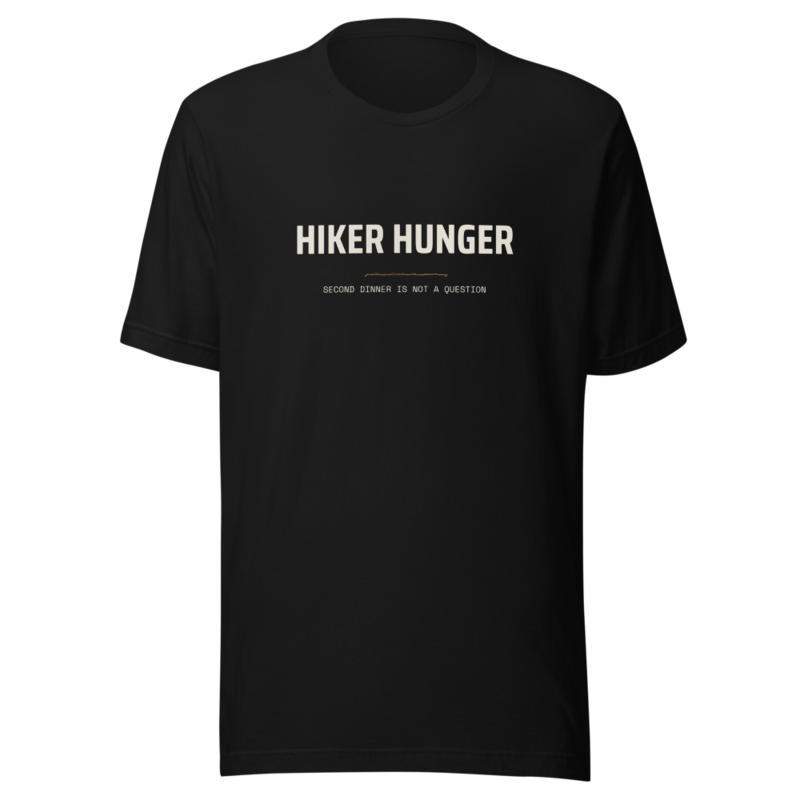 HIKER HUNGER Tee mockup