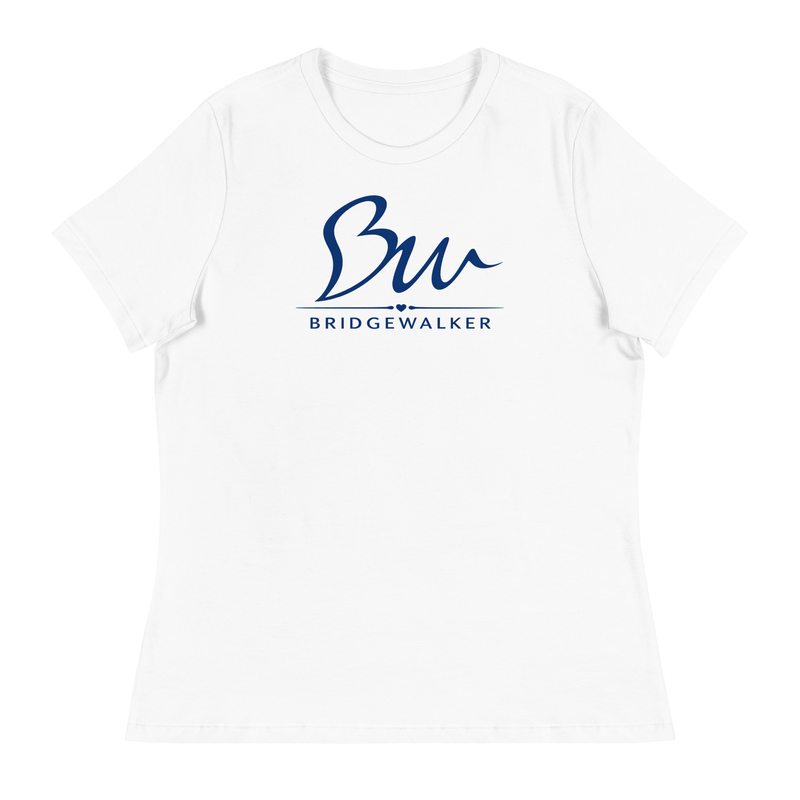 BridgeWalker Women’s Relaxed Tee; Own Asphalt Edition – S, White