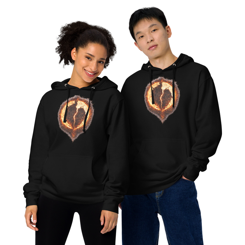 Aham Vadh Unisex Midweight Hoodie / Black / S