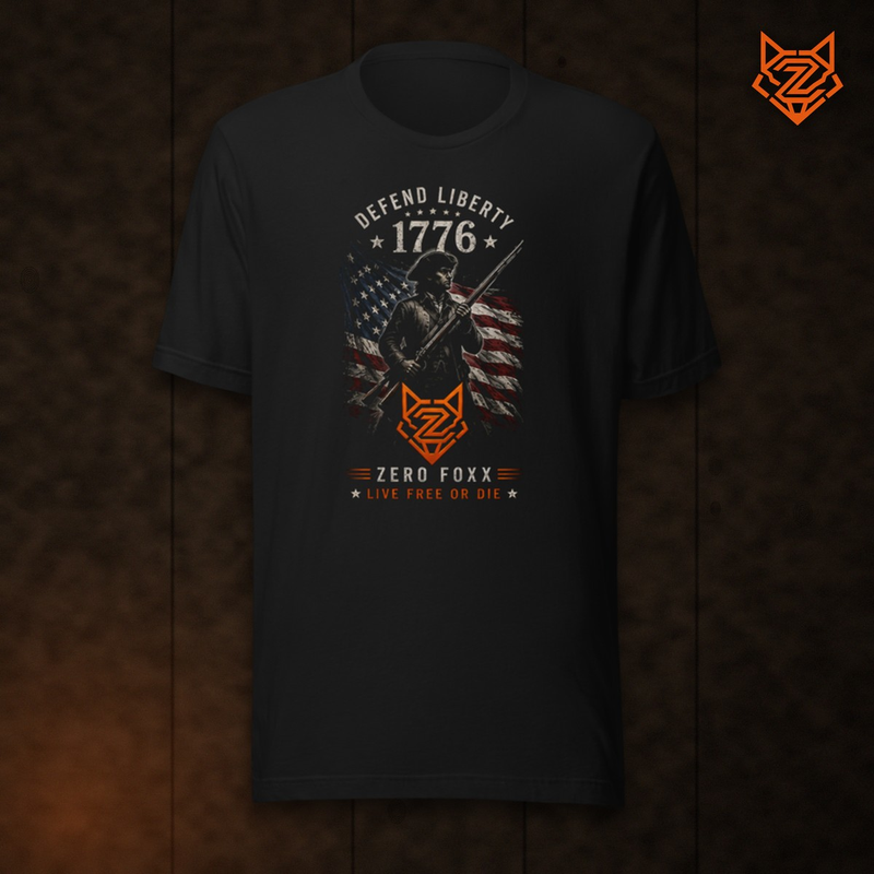 1776 — Defend Liberty | Double-Sided Tee — Front