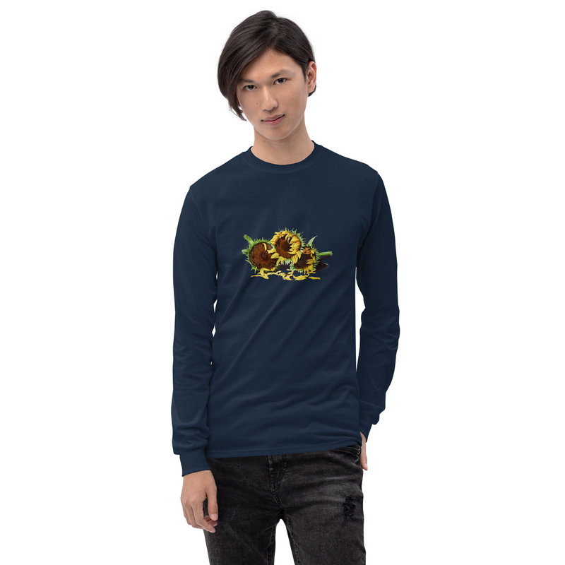 Fleeting Beauty - Unisex Long Sleeve Shirt – S, Navy