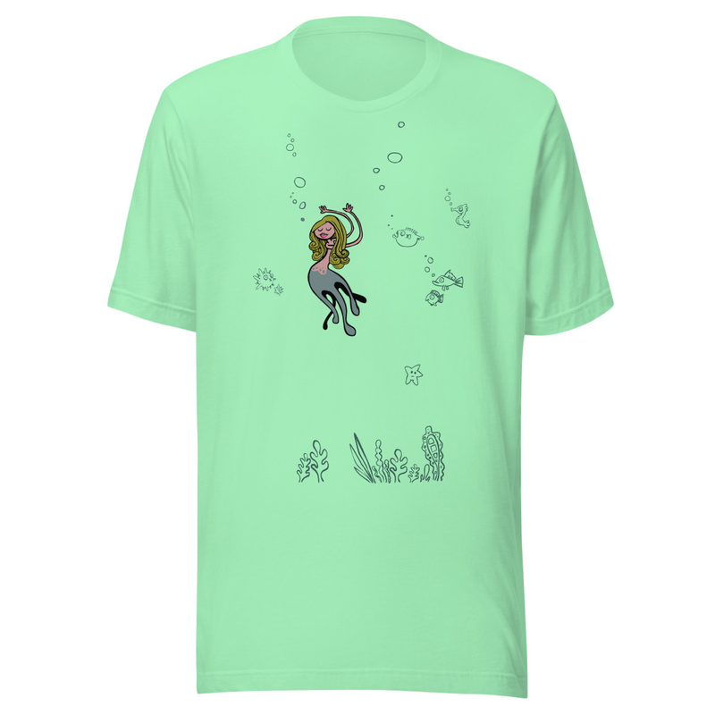Girl in the Sea Tee (Mint) · 2007 Reissue