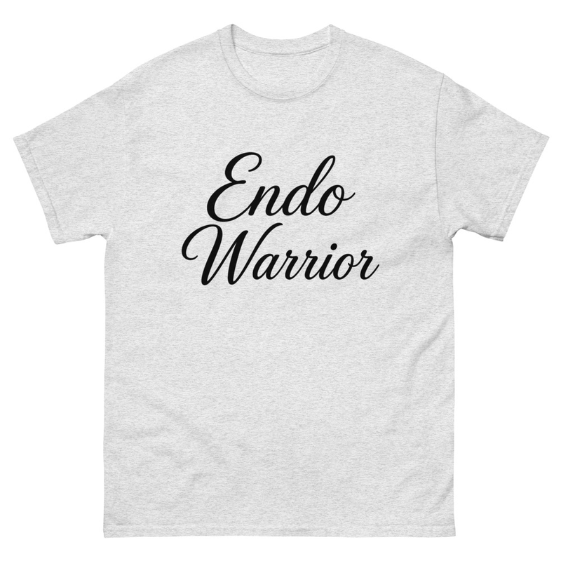 Endo Warrior Unisex Light Gray Classic Tee – Image 2