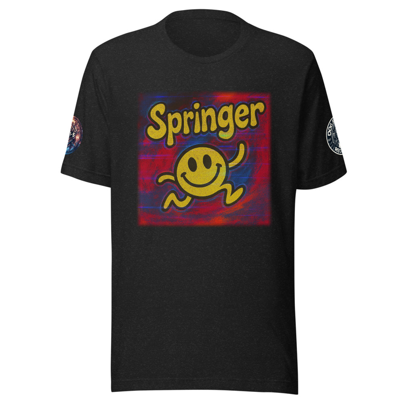 Elvi-5 Springer Single Artwork Unisex t-shirt in Black Heather
