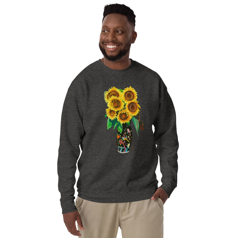 Herend Harmony - Unisex Premium Sweatshirt – S, Charcoal Heather