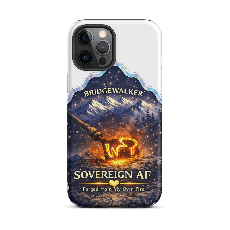 "Sovereign AF – Forged from My Own Fire" Tough Case for iPhone® – iPhone 12 Pro Max, Matte