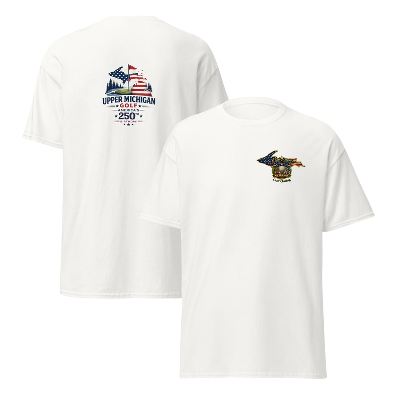 Alger County Veteran's Golf Outing #7 Unisex classic tee – XL, White