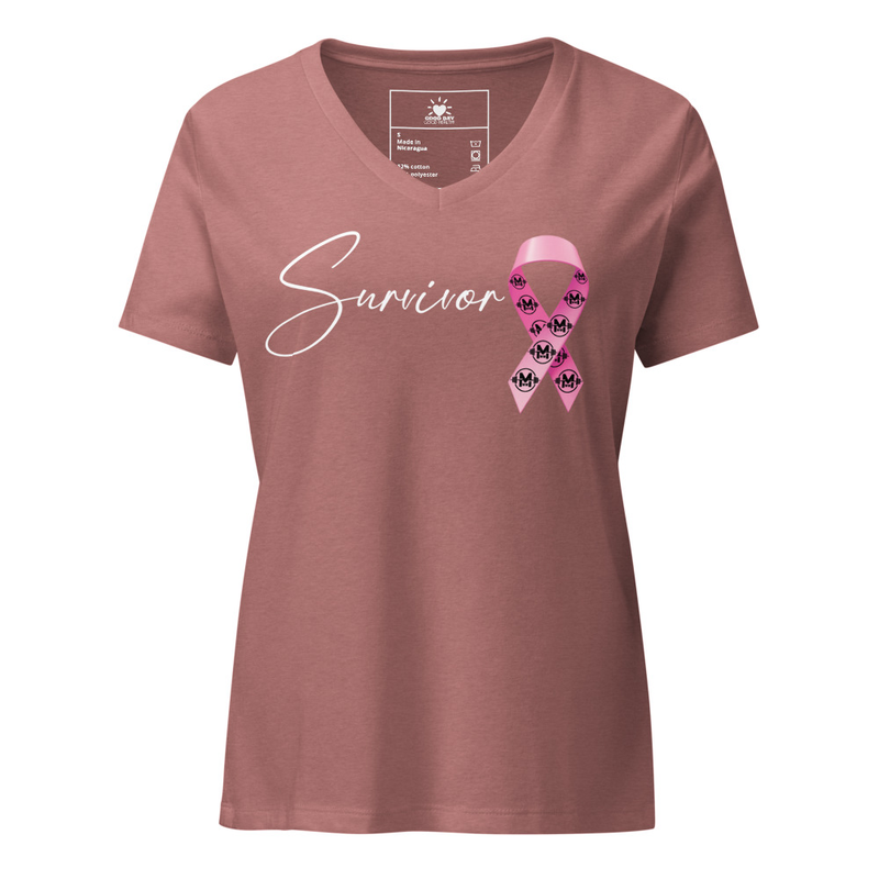 "Survivor" Women’s relaxed V-neck T-shirt (Colors)