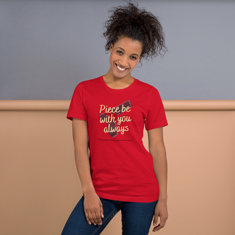 Piece be with you WGOAA Unisex t-shirt – S, Red