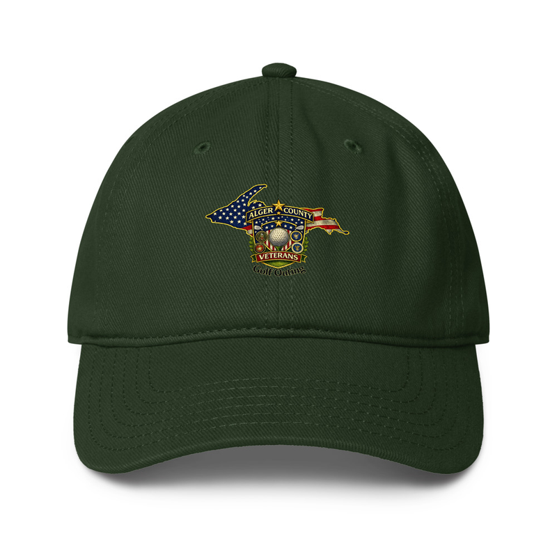 Alger Country Veteran's Golf Outing Low-profile baseball cap – One size, Dark Green