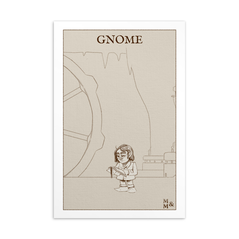 Illustrated Card: Gnome Female