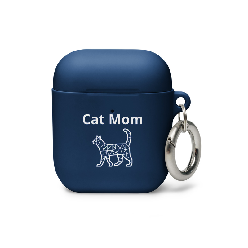 AirPods case: Cat Mom – AirPods, Navy