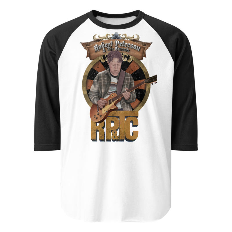 3/4 sleeve raglan shirt (front design only)