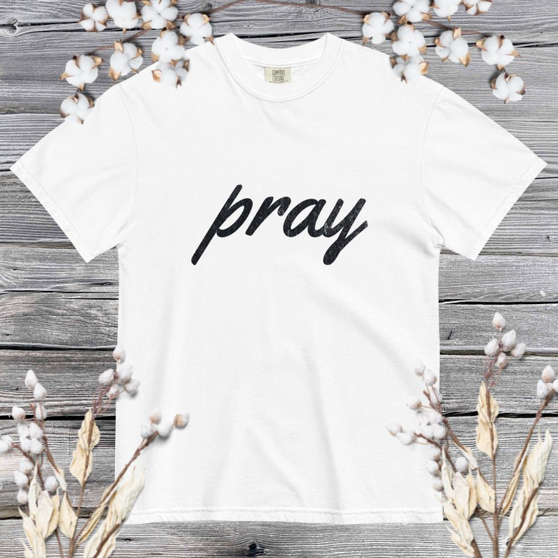 Pray - Comfort Colors – S, White