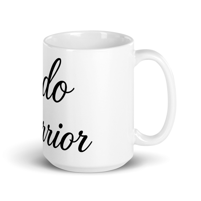Endo Warrior White Glossy Mug – 15 oz, White