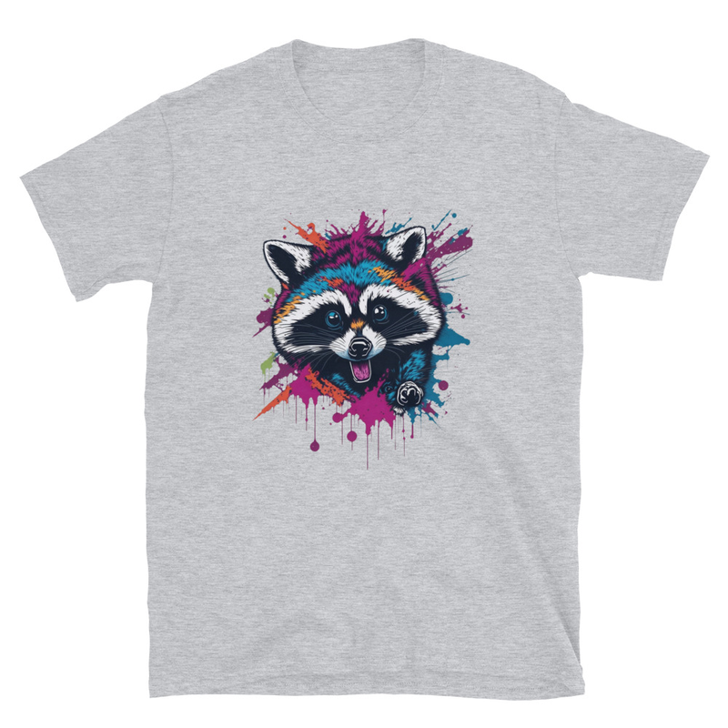 Mapache: Camiseta unisex · Gris deportivo