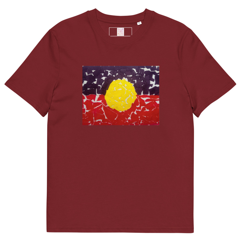 Aboriginal Flag - Unisex Organic Cotton Tee – Image 4