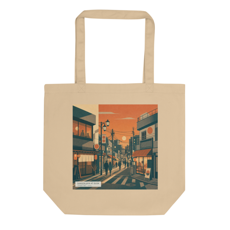 Sangenjaya at Dusk(三軒茶屋の夕暮れ)のトートバッグ