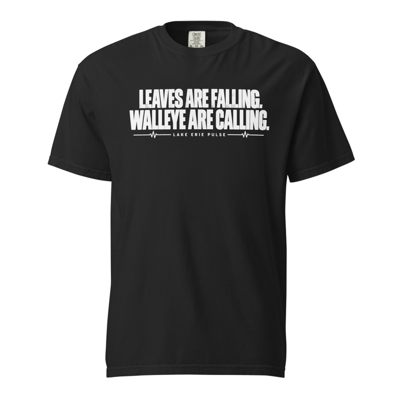 Unisex T-Shirt Leaves Are Falling Walleye Are Calling