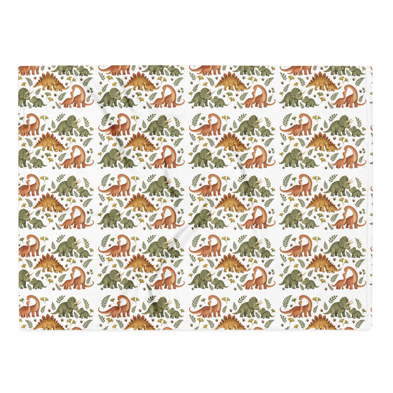 Welcome to the Herd Throw Blanket supplier-rendered front view in White