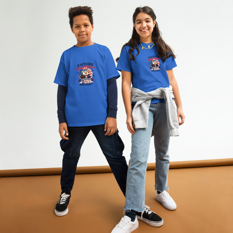 BMT Kids Future President Youth classic tee – XS, Royal