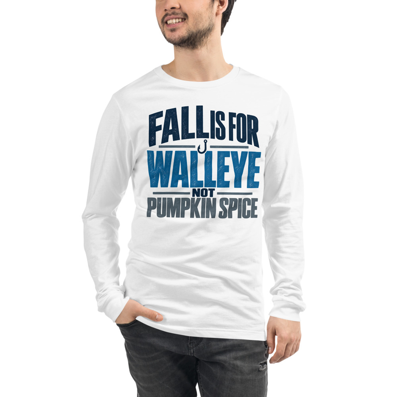Unisex Long Sleeve Tee Pumpkin Spice Walleye