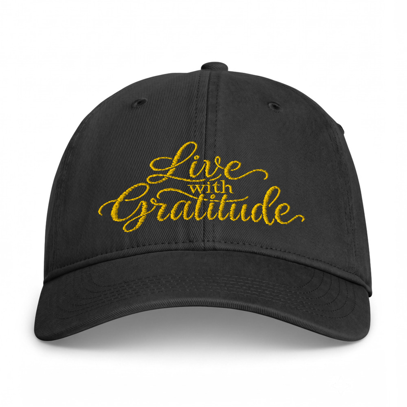 Live with Gratitude Coastal Washed Cap