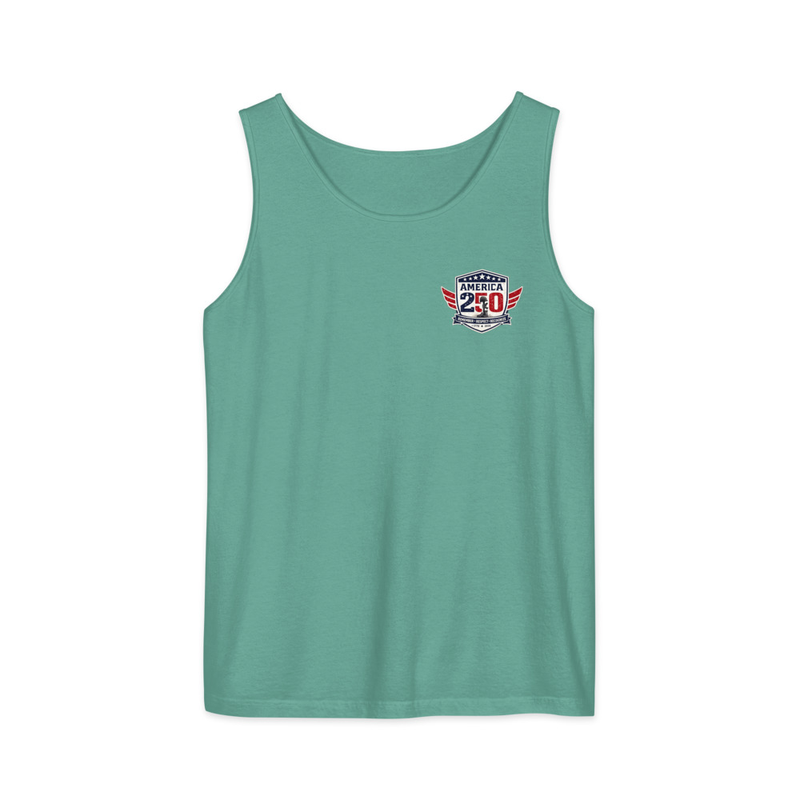 America 25 #1 Unisex garment-dyed tank top – XS, Seafoam