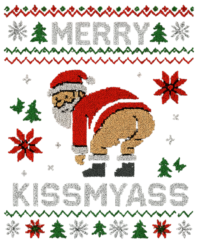 Ugly Christmas Sweater - Borderline Inappropriate Unisex Premium Sweatshirt