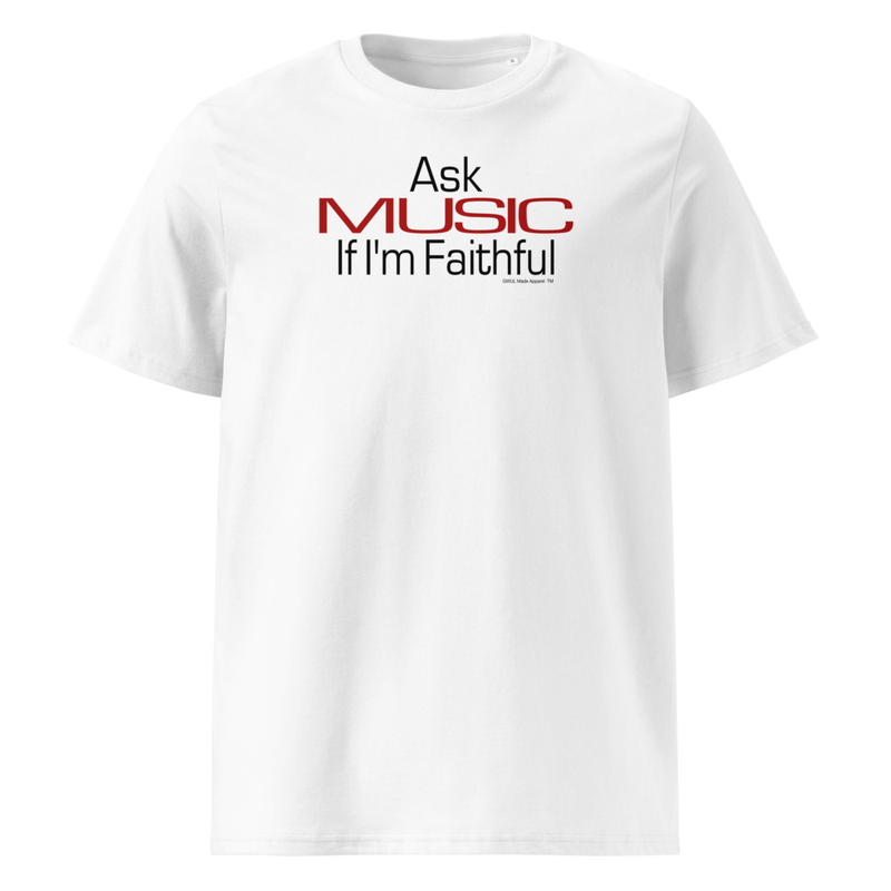 Faithful - Unisex Organic Cotton T-shirt – XL, White