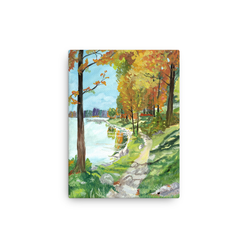 Autumn Walk [Canvas] – 9″×12″