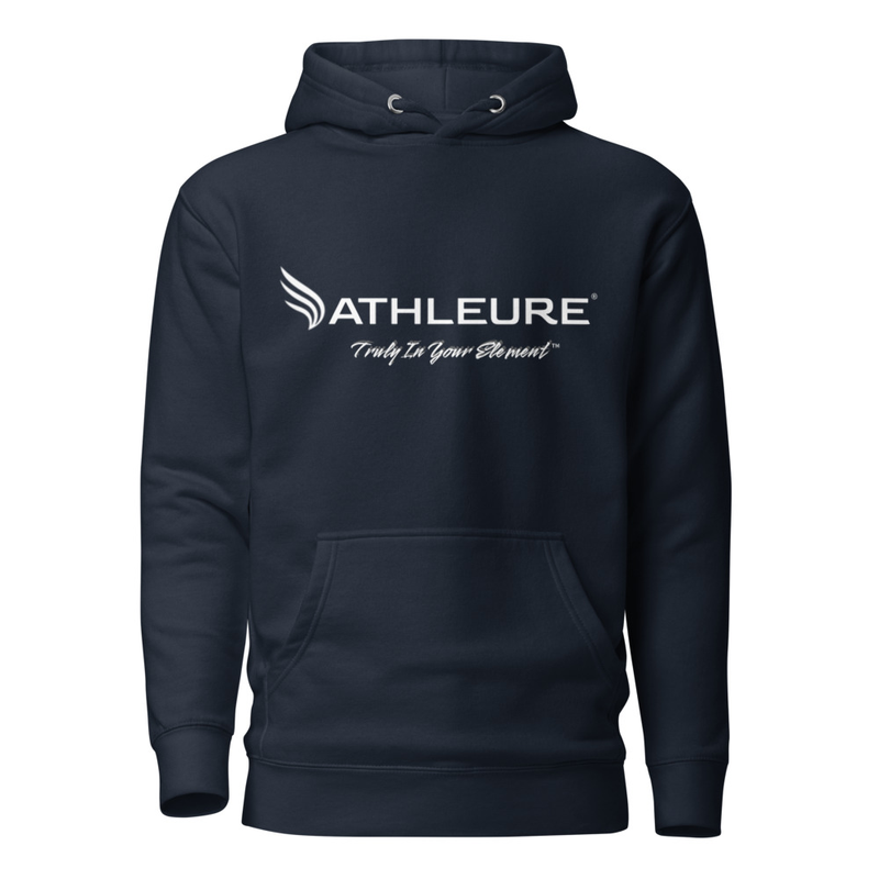 ATHLEURE® - Unisex Hoodie – S, Navy Blazer