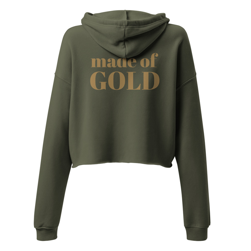 Made of GOLD Crop Hoodie – Image 6