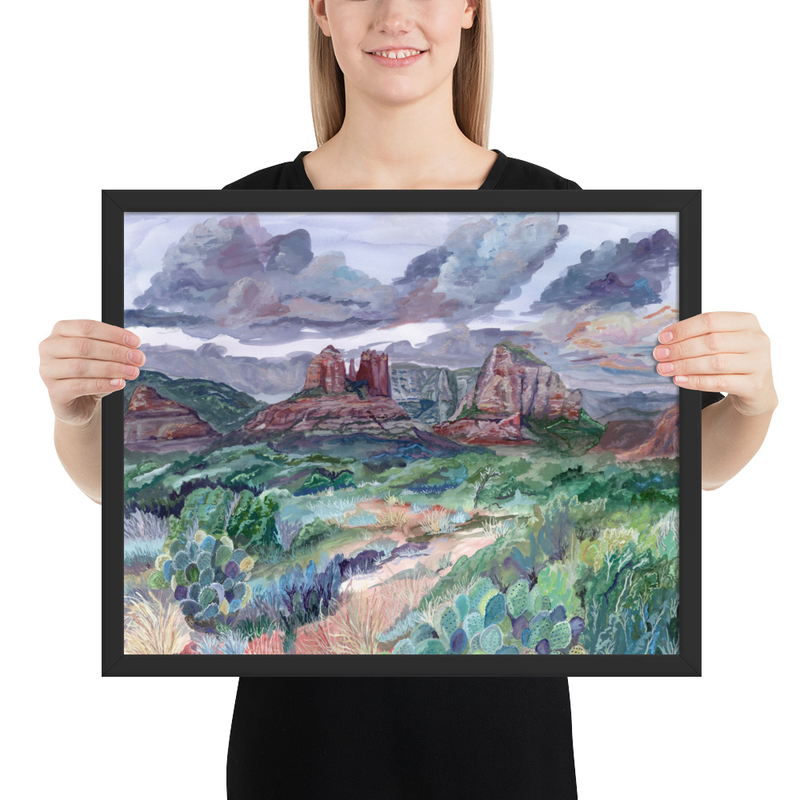 Framed Print – 16″×20″, Black