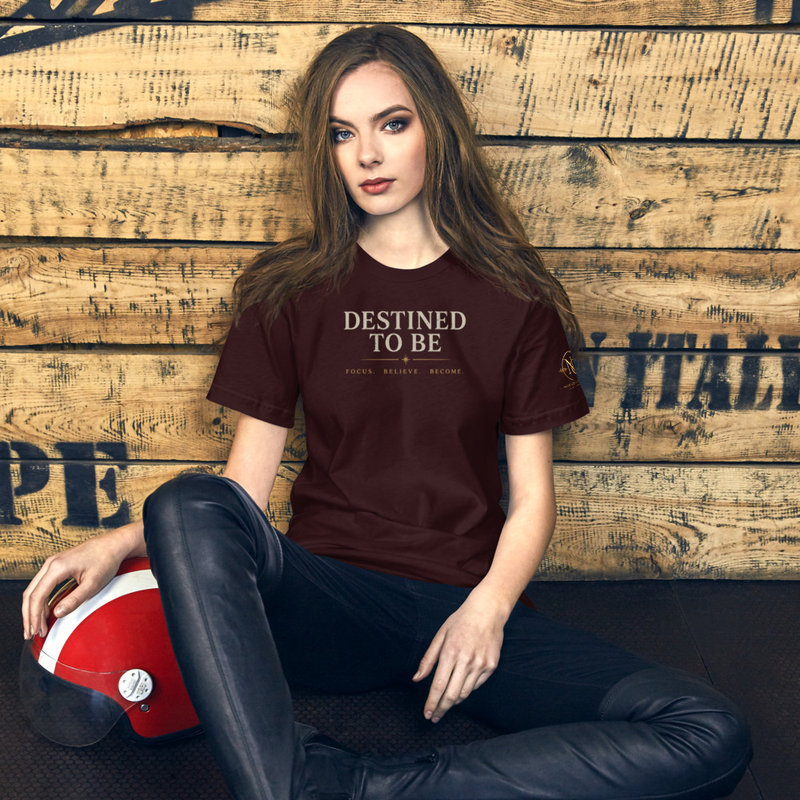 Destine To Be (Unisex t-shirt) – M, Oxblood Black