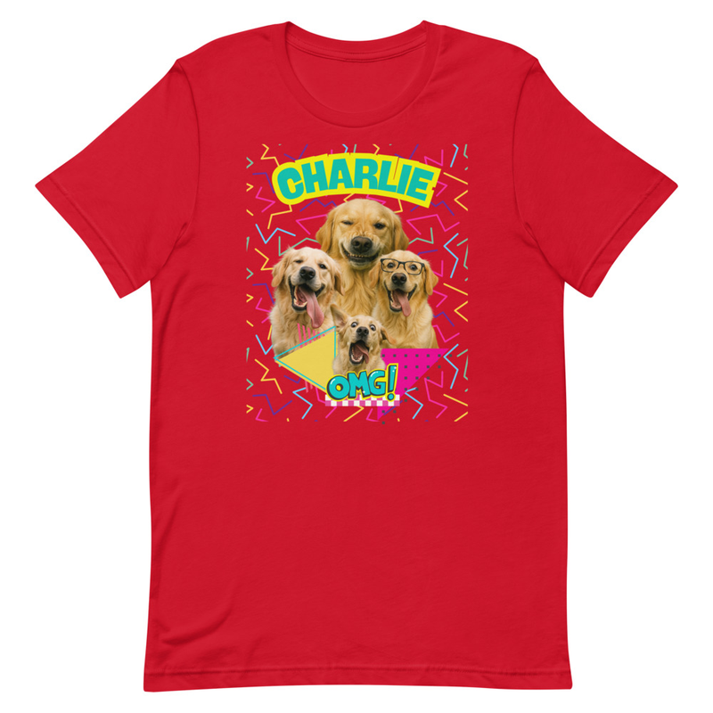 Retro Personalized Pet Party - Unisex t-shirt