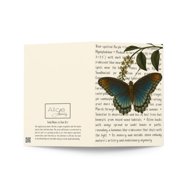 Red-spotted Purple Greeting Card