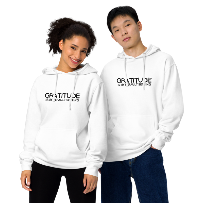 Unisex midweight hoodie – S, White