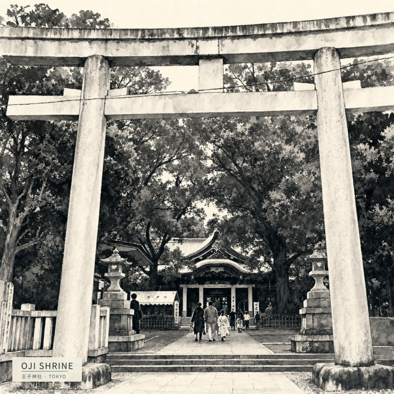 Oji Shrine(王子神社)のアートワーク