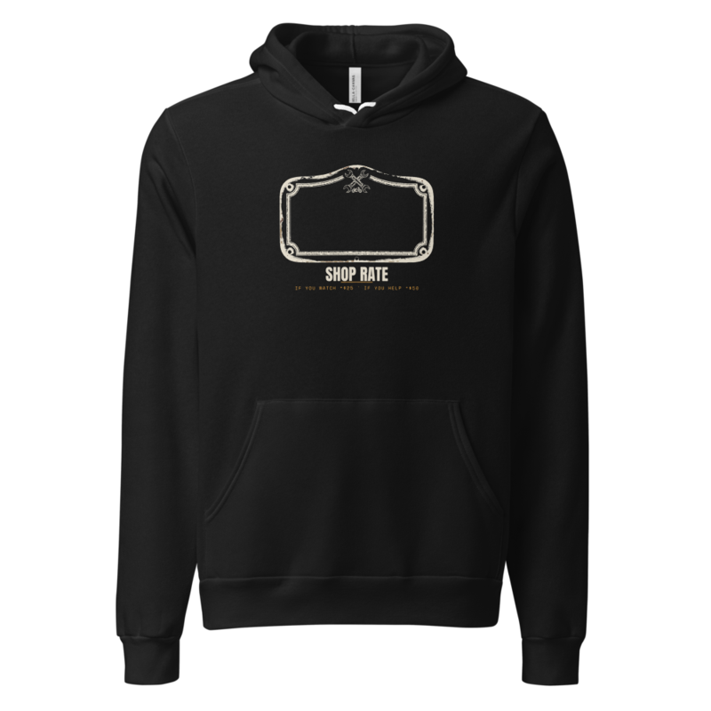 Shop Rate Hoodie mockup