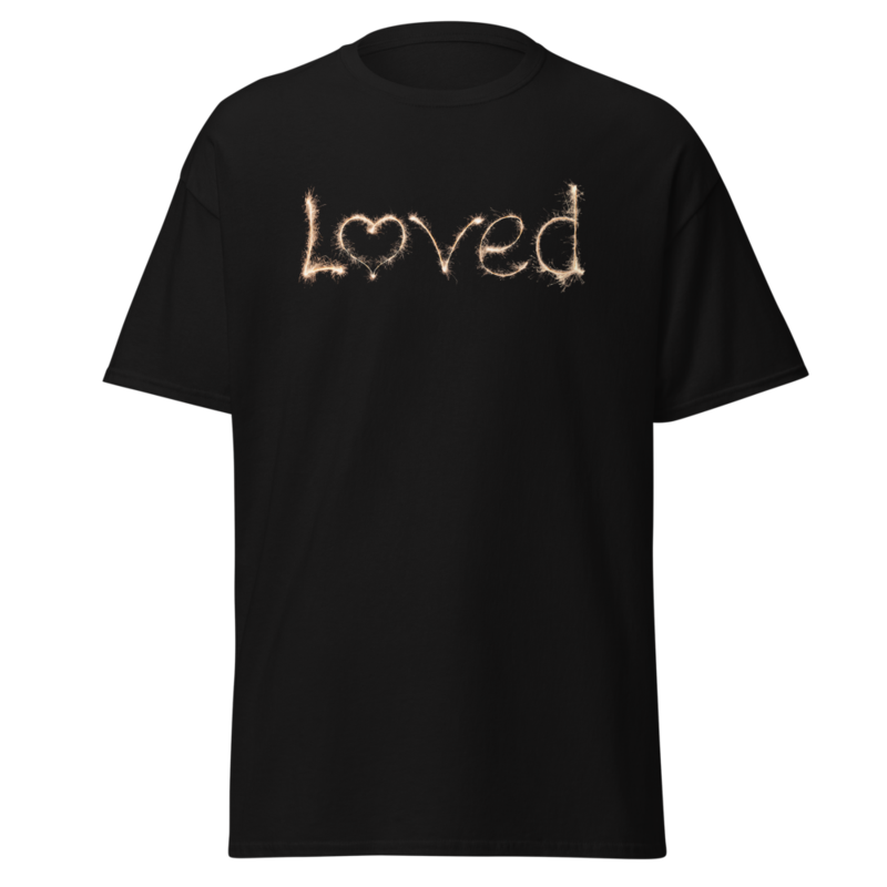 LOVED Sparkler T-Shirt – Wear & Share the Love — front
