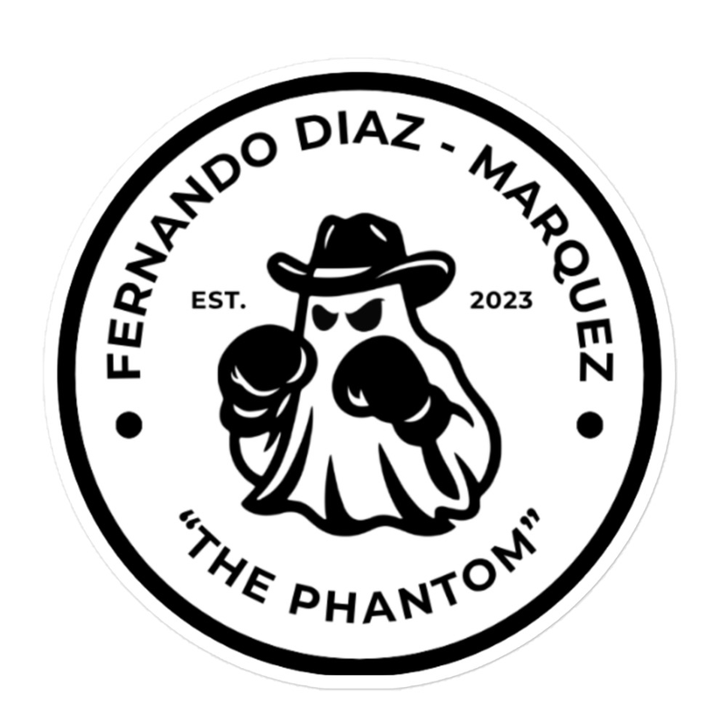 "THE PHANTOM" STICKER – 5.5″×5.5″, White