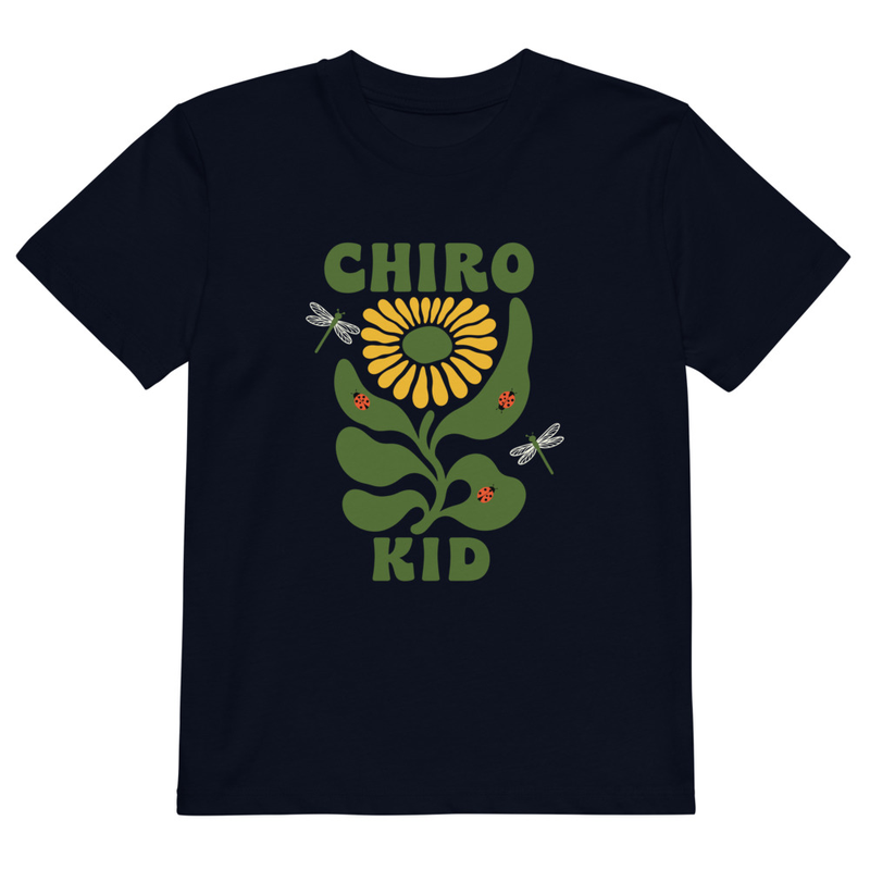 Chiro Kid Organic Cotton T-Shirt – 3-4, French Navy