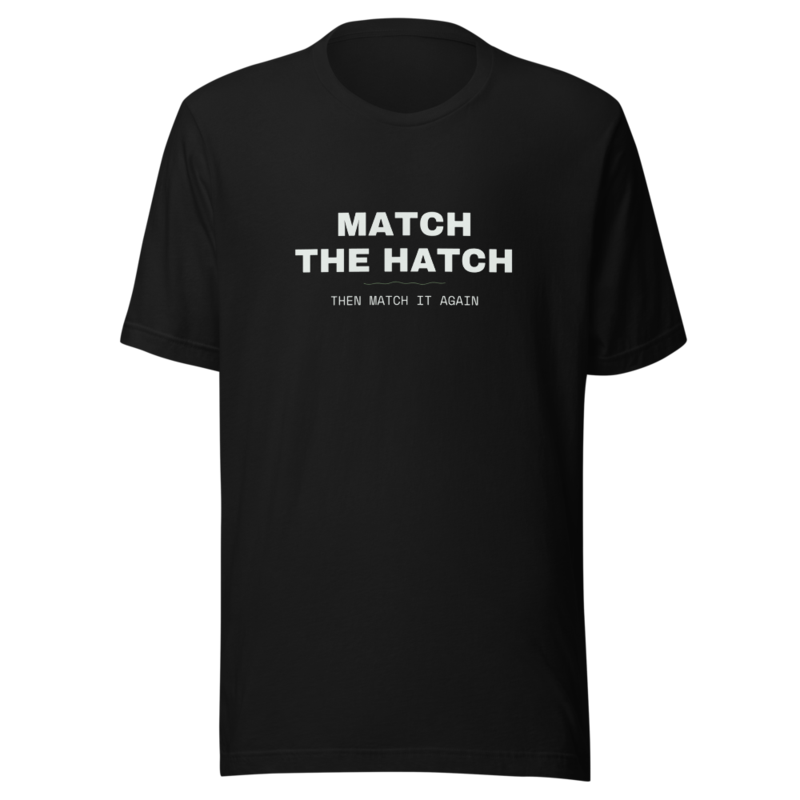 MATCH THE HATCH Tee mockup