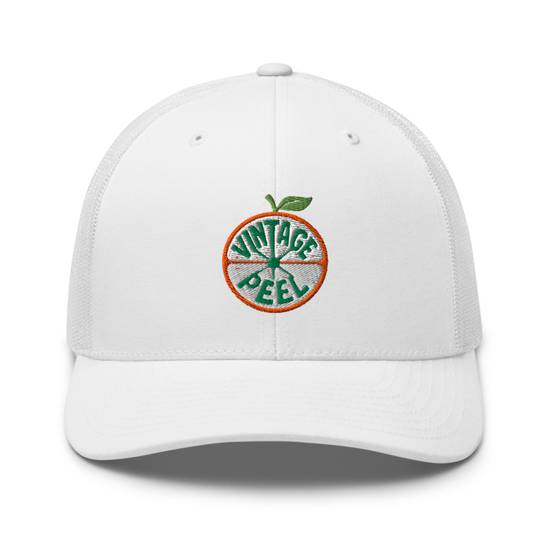 Vintage Peel Trucker Cap White/Black