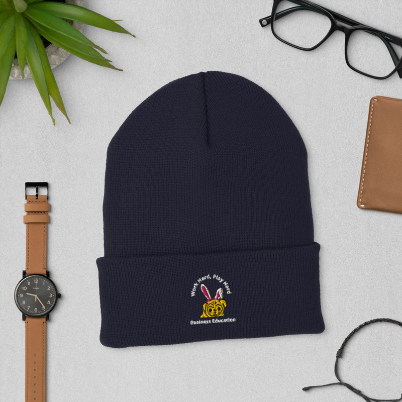 Business Education - Cuffed Beanie – One size, Navy