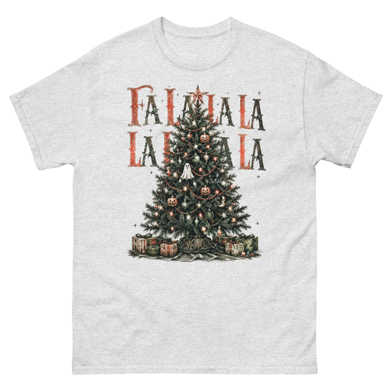 Spooky Christmas Tree Shirt, Vintage Halloween Holiday Tee