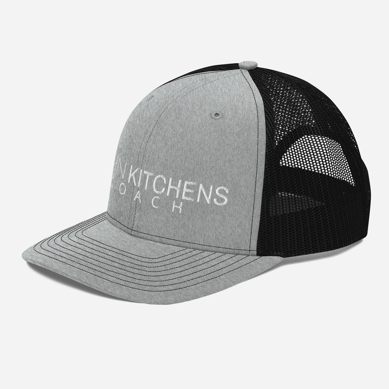 John Kitchens Coach Trucker Cap – One size, Heather Grey / Black