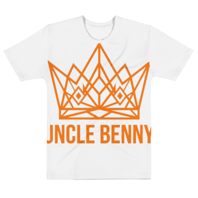 Uncle Benny ® Men's Cotton Crew Tee Neon Orange EST. 2020