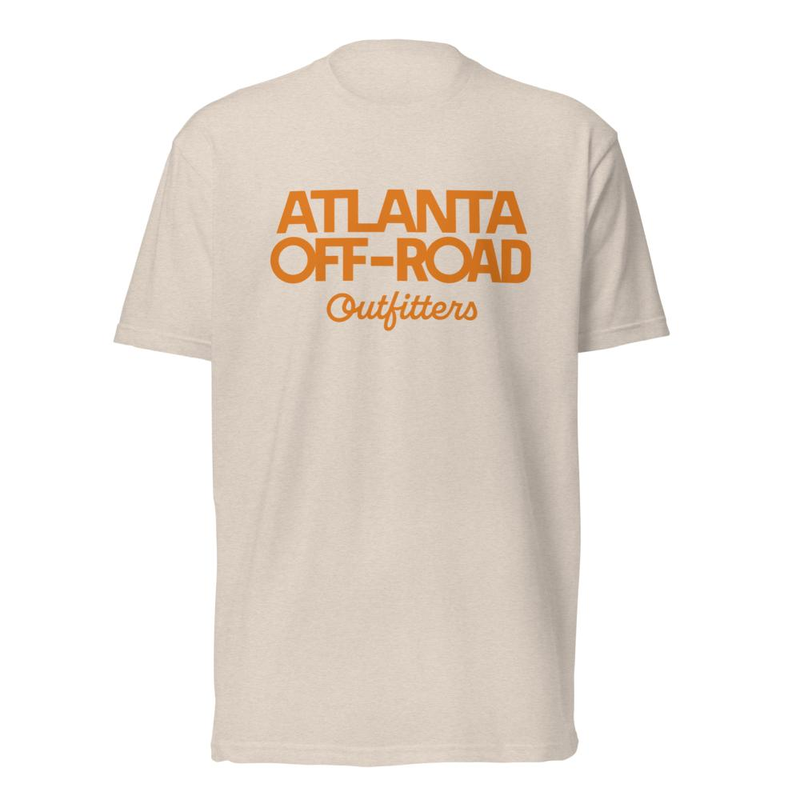Wordmark Front T-Shirt - ORANGE LOGO – XS, Sand
